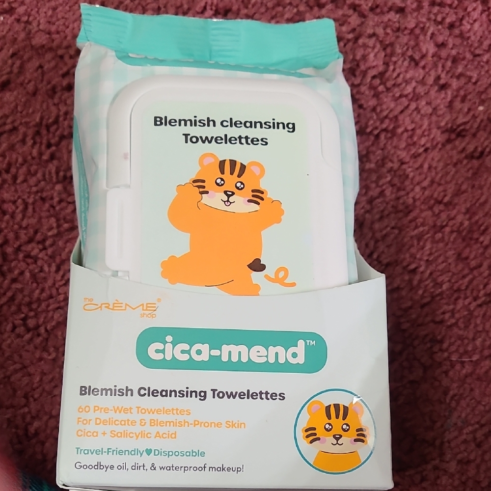 cica-mend Blemish Cleansing Towelettes - Mint